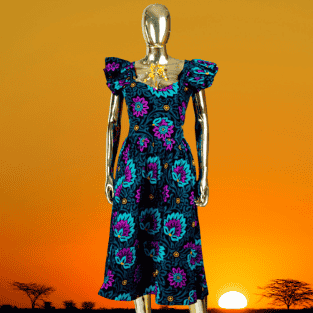 Ankara Short Gown image 1